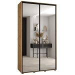 Armoire de chambre - abiksmeble cannes 2 - armoire à 2 portes coulissantes avec miroir 2052x130x45 cm ... Armoire de chambre - abiksmeble cannes 2 - armoire à 2 portes coulissantes avec miroir 2052x130x45 cm ...
