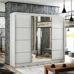 Armoire chambre à portes coulissantes avec miroir - pako 10 - 250x215x61 cm - fonctionnalité et esthétique ... Armoire chambre à portes coulissantes avec miroir - pako 10 - 250x215x61 cm - fonctionnalité et esthétique ...