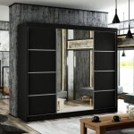 Armoire chambre à portes coulissantes avec miroir - pako 11 - 250x215x61 cm - fonctionnalité et esthétique ... Armoire chambre à portes coulissantes avec miroir - pako 11 - 250x215x61 cm - fonctionnalité et esthétique ...