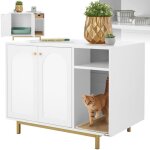 Armoire pour chat - tectake - meuble maison et rangement kalea avec entr�e lat�rale et tapis � griffer ...