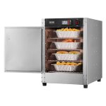 Armoire chauffante  4 niveaux - vevor - tuve traiteur avec bac  eau chauffe assiettes porte simple ...