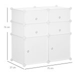 Armoire  chaussures tagre avec botes de rangement en plastique et acier blanc 75x37x73cm idale pour ...