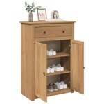 Armoire � chaussures - meuble � chaussures - �tag�re de rangement panama 80x40x114 cm bois de pin massif ...