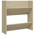 Armoire � chaussures / meuble de rangement contemporain murale ch�ne sonoma 60x18x60 cm agglom�r�?4537690?zky ...