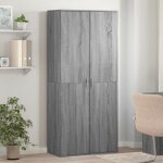 Armoire � chaussures - sonoma - 80x39x178 cm - bois ding�nierie - 2 portes - 1 tiroir