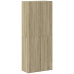Armoire de classement - mango - ch�ne sonoma 60x32x153 cm - bois ing�nierie m1924