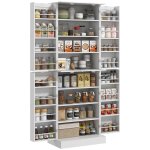 Armoire de cuisine buffet cuisine - homcom - placards �tag�re r�glable et porte - �pices - 60 x 35 x ...