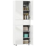 Armoire de cuisine meuble de rangement buffet 4 portes avec �tag�res r�glables - dim. 60l x 35l x 170h ...