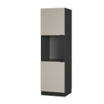 Armoire pour cuisini�re fame - line 60cm ouvert grisbeige anthracite vicco
