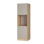 Meuble pour four fame - line 60cm ouvert grisbeige / ch�ne de force dor� vicco
