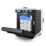 Armoire de dsinfection uv  lozone 5 l sche - serviettes 2 en 1 chauffage rapide acier inoxydable blanc ...