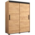 Armoire  deux portes coulissantes pour chambre  coucher abiksmeble modle bergamo moderne armoire 150x195x62 ...