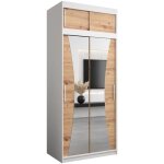 Armoire à deux portes coulissantes pour chambre à coucher abiksmeble modèle bergamo t1 avec miroir 200x195x62 ... Armoire à deux portes coulissantes pour chambre à coucher abiksmeble modèle bergamo t1 avec miroir 200x195x62 ...