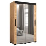 Armoire à deux portes coulissantes pour chambre à coucher abiksmeble modèle bergamo t3 avec miroir 120x195x62 ... Armoire à deux portes coulissantes pour chambre à coucher abiksmeble modèle bergamo t3 avec miroir 120x195x62 ...