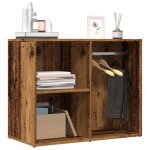 Armoire de dressing - vieux bois - 80x40x65 cm - design contemporain - espace de rangement spacieux