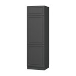 Armoire pour frigo fame - line 60cm anthrazit - gold landhaus anthracite vicco