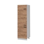 Armoire pour frigo r - line 60cm ch�ne de force dor� blanc vicco