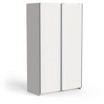 Armoire ghost - décor blanc mat - 2 portes coulissantes - l. 116, 5 x p. 59, 9 x h. 203 cm - demeyere ... Armoire ghost - décor blanc mat - 2 portes coulissantes - l. 116, 5 x p. 59, 9 x h. 203 cm - demeyere ...