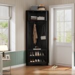 Armoire haut chambre adulte de rangementgarde - robe modernecouloir garde - robe 4 crochets suspendus ...