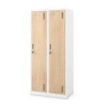 Armoire industrielle en mtal pour les documents kacper 800 x 1800 x 500 mm eco design: blanc / chne ...