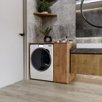 Armoire pour lave - linge r�tro minimaliste 96x885x62 - meuble de salle de bain colonne de salle de bain ...