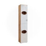 Armoire à linge irma 37. 2x192cm chêne doré / blanc brillant vicco Armoire à linge irma 37. 2x192cm chêne doré / blanc brillant vicco