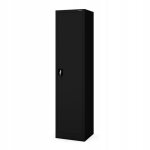 Armoire m�tallique de bureau alex noire ? 5 compartiments 450x1850x400 mm