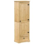 Armoire mgh - garde - robe chambre - corona 55x38x170 cm - bois de pin massif m407