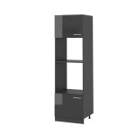 Armoire micro - ondes r - line 60cm anthracite haute brillance anthracite vicco
