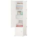 Armoire armoire modulaire poteau bibliothque poteau vtements etagres blanches