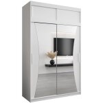 Armoire monaco 150 avec 2 portes coulissantes miroir et rehausse - corps blanc mat - 62x150x240cm - abiksmeble ... Armoire monaco 150 avec 2 portes coulissantes miroir et rehausse - corps blanc mat - 62x150x240cm - abiksmeble ...
