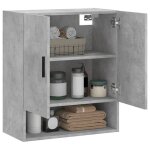 Armoire murale 60x31x70 cm meuble salle bains petite meuble rangement suspendu armoire rangement gris ...