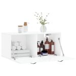 Armoire murale 80x365x35 cm meuble salle bains meuble suspendu cabinet de rangement armoire blanc brillant ... Armoire murale 80x365x35 cm meuble salle bains meuble suspendu cabinet de rangement armoire blanc brillant ...