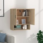 Armoire murale en bois dingnierie 60x31x70 cm chne sonoma meuble mural wc armoire meuble de salle de ...