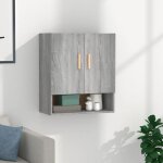 Armoire murale en bois dingnierie 60x31x70 cm sonoma gris armoire suspendue meuble mural wc meuble suspendu ...