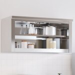 Armoire murale de cuisine avec tagre acier inoxydable