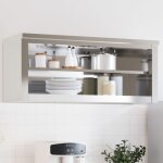 Armoire murale de cuisine avec tagre acier inoxydable