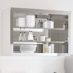 Armoire murale de cuisine avec �tag�res acier inoxydable