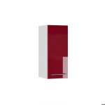 Armoire murale de salle de bain fame - line 30x72cm rouge bordeaux haute brillance blanc vicco