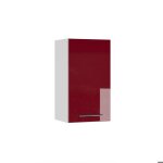 Armoire murale fame - line 40x72cm rouge bordeaux haute brillance vicco