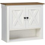Armoire murale salle de bain - kleankin - placard à portess et compartiment ouvert - dim. 60 x 195 x ... Armoire murale salle de bain - kleankin - placard à portess et compartiment ouvert - dim. 60 x 195 x ...
