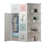 Armoire penderie modulable multi - rangements 8 cubes 4 étagères diy armoir pour chembre - 111x47x147cm ... Armoire penderie modulable multi - rangements 8 cubes 4 étagères diy armoir pour chembre - 111x47x147cm ...