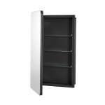 Armoire � pharmacie - duoku - 16 x 24 pouces - �tag�res r�glables - miroir en verre hd - installation ...
