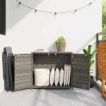 Armoire de rangement - cuque - a365545 - r�sine tr armoire de rangement de jardin gris 83x45x76 cm r�sine ...