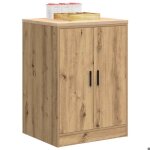 Armoire de rangement de garage - jili - chne artisanal bois de pin e148