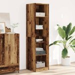 Armoire de rangement - garde - robe - armoire penderie vieux bois 50x50x200 cm bois ding�nierie350699 ...