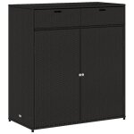Armoire de rangement de jardin vente - flash - coffre dextrieur noir 105x55x113cm rsine tresse@1171623@ ...