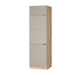 Armoire r�frig�r�e fame - line 60cm grisbeige ch�ne de force dor� vicco