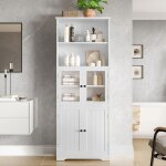Armoire de salle de bain - colonne - mdf - r�sistante � lhumidit� - finition brillante