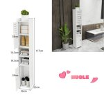 Armoire de salle de bain � double porte �tag�res deux compartiments plaque en pp gain de place 26 * 22 ...